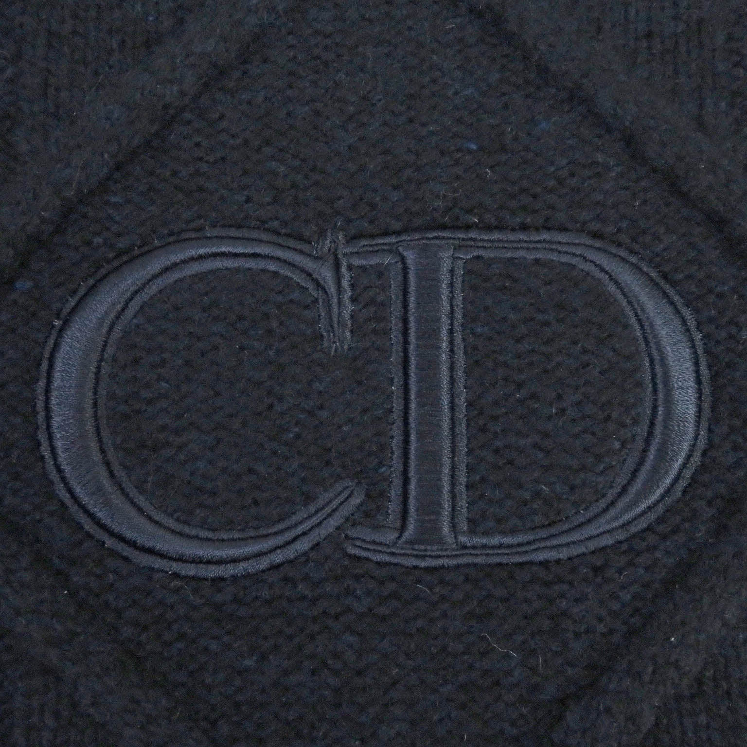 Excellent DIOR sweater CD logo embroidered cashmere mens M 113M616AT183