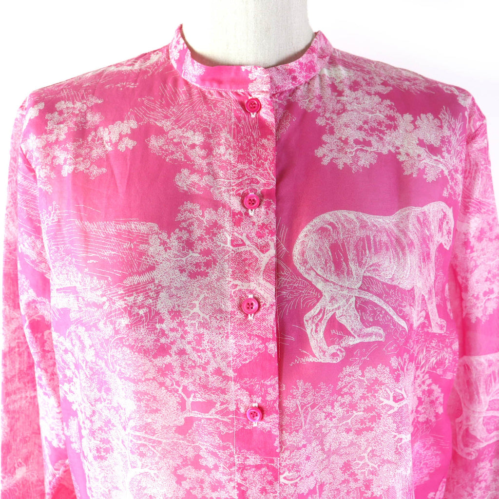 Discounted Excellent Christian Dior Long sleeve shirt DIORIVIERA ToiledeJouy 40 221B54A3846