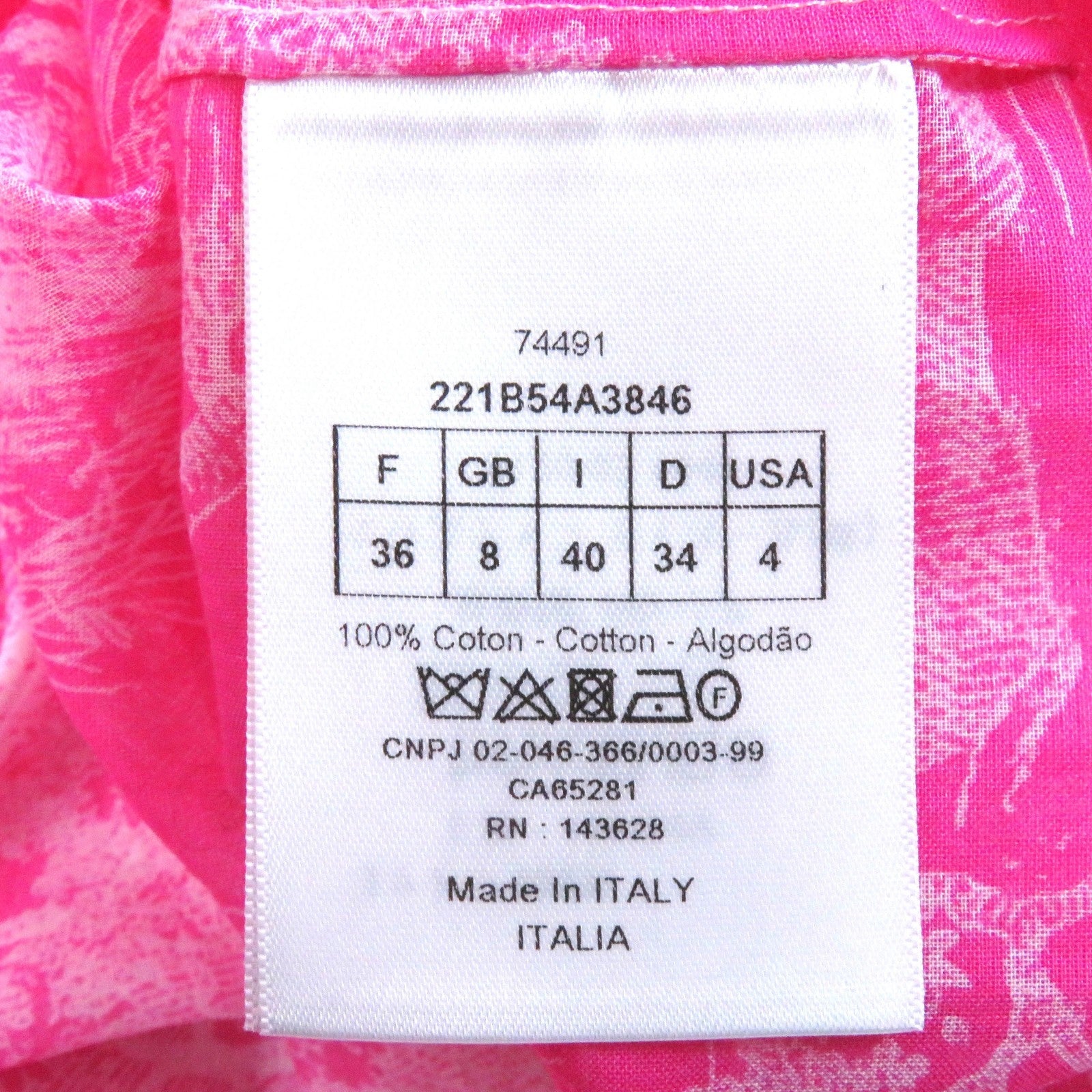 Discounted Excellent Christian Dior Long sleeve shirt DIORIVIERA ToiledeJouy 40 221B54A3846