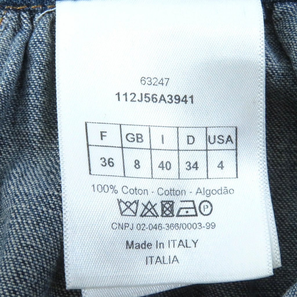 Discounted Great Christian Dior flare skirt Patchwork design cotton