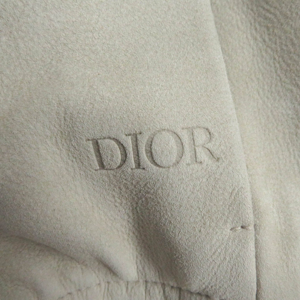 Pristine DIOR leather jacket Back logo, oblique back leather 48 293L439A0471