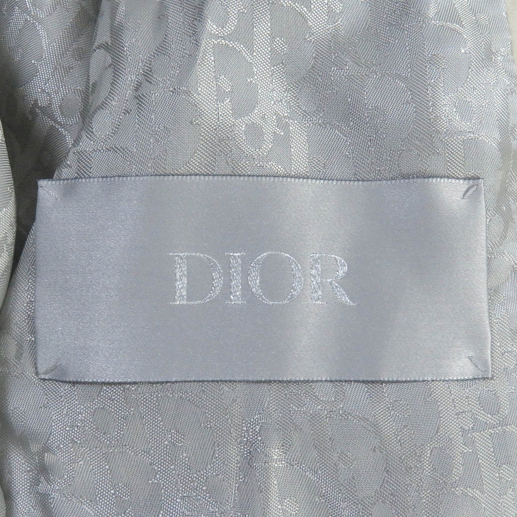Pristine DIOR leather jacket Back logo, oblique back leather 48 293L439A0471