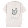 Great DIOR Short sleeve knit Kenny Scharf logo embroidery mens S 143M656AT294
