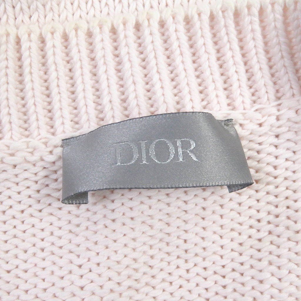 Great DIOR Short sleeve knit Kenny Scharf logo embroidery mens S 143M656AT294