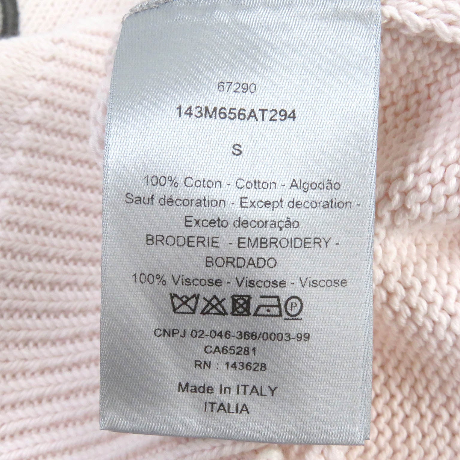 Great DIOR Short sleeve knit Kenny Scharf logo embroidery mens S 143M656AT294