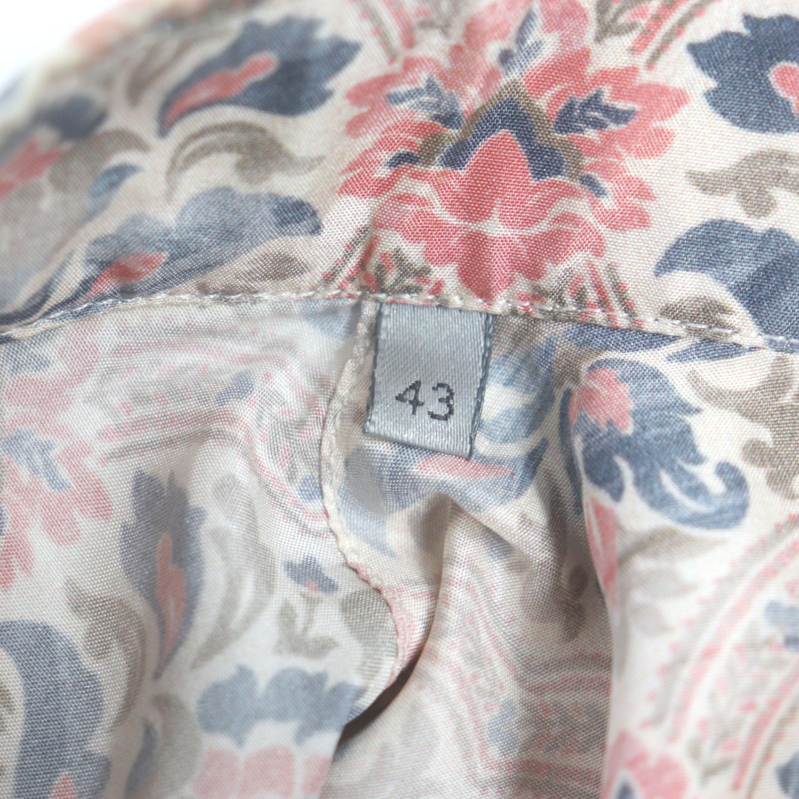 Excellent DIOR Long sleeve shirt Amoako Boafo Pink silk mens 43 183C511A5135