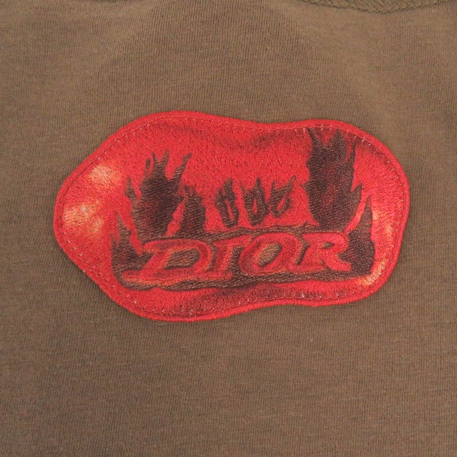 Excellent DIOR Short sleeve T-shirt Marron cotton mens 283J632I0752