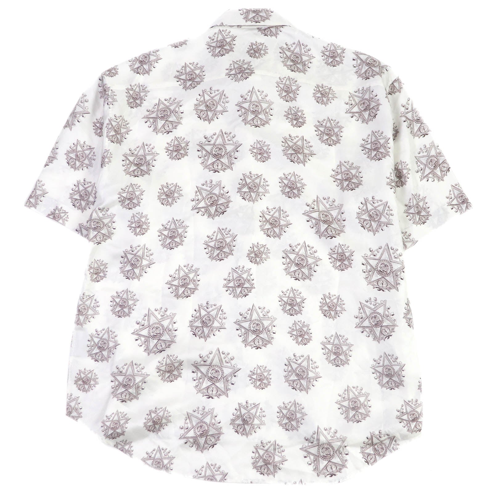 Excellent DIOR Short sleeve shirt CD Etoile all-over pattern silk mens 39