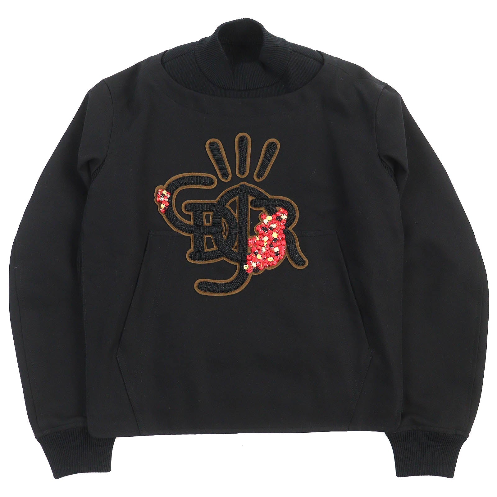 Pristine DIOR×Cactus Jack sweat Mock neck anorak sweatshirt black mens 46 283C683A3225