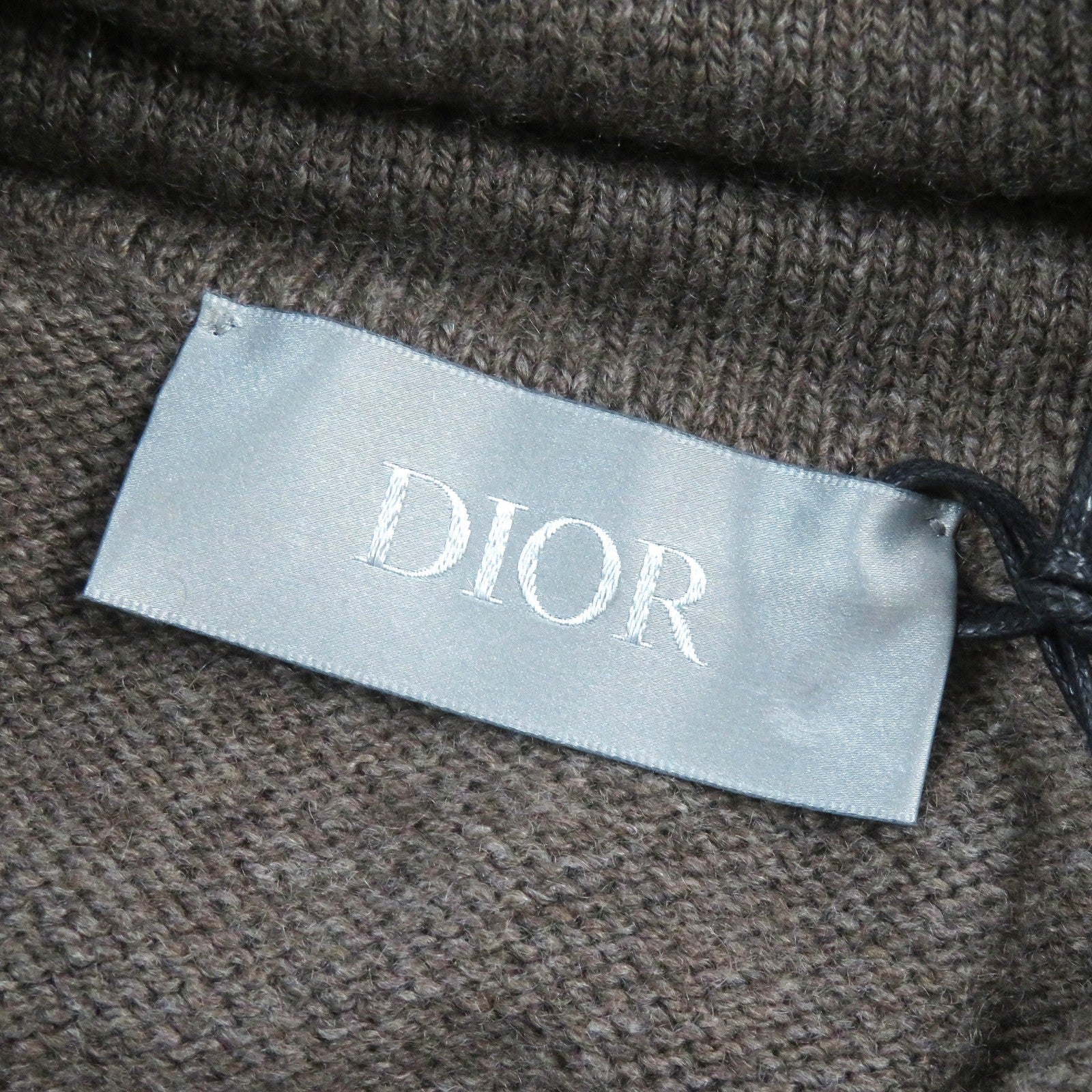 Pristine DIOR Parker knit with embroidered front logo cashmere mens M 313M658AT474