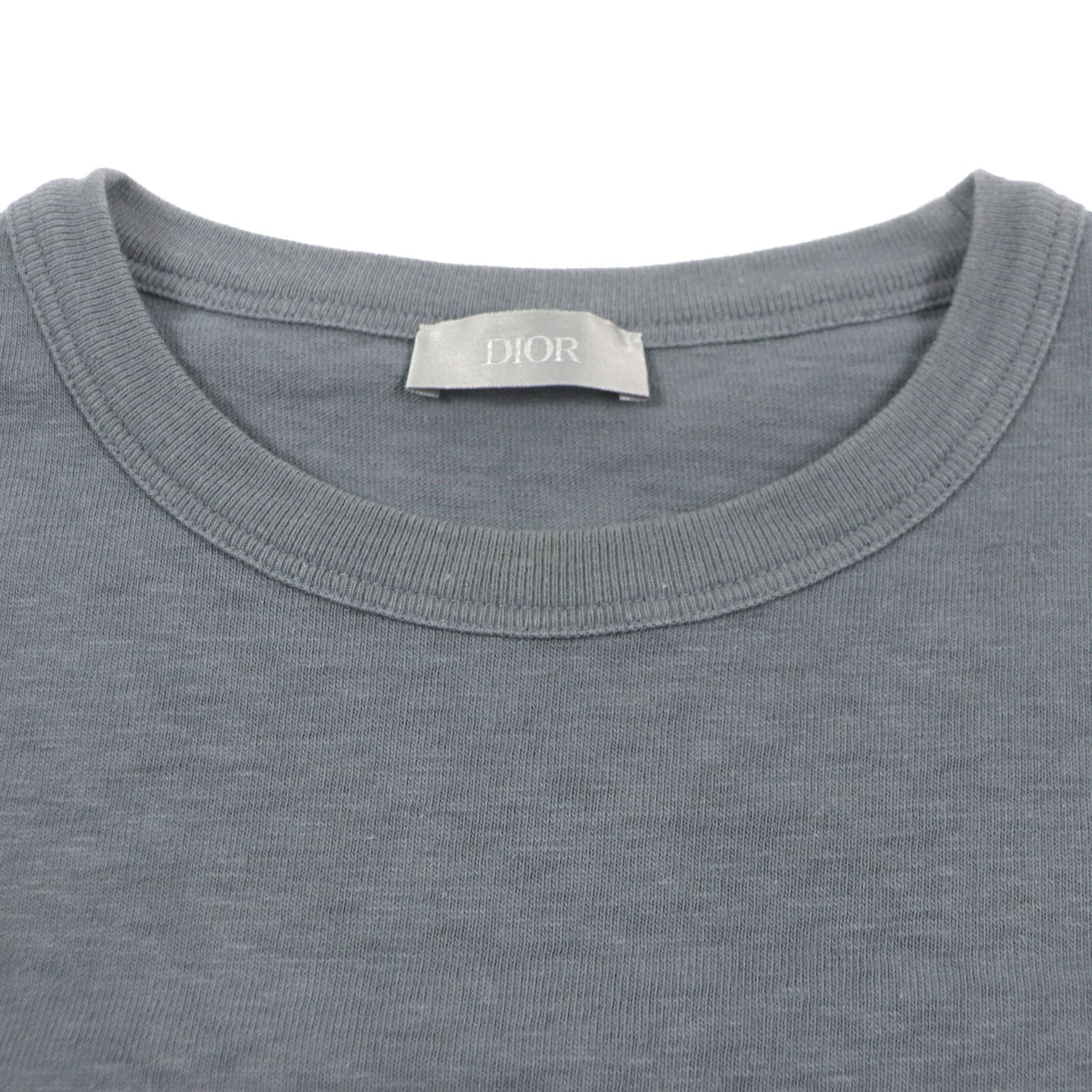Great DIOR T-shirt Slub cotton jersey Short sleeve mens S 393J696A0849