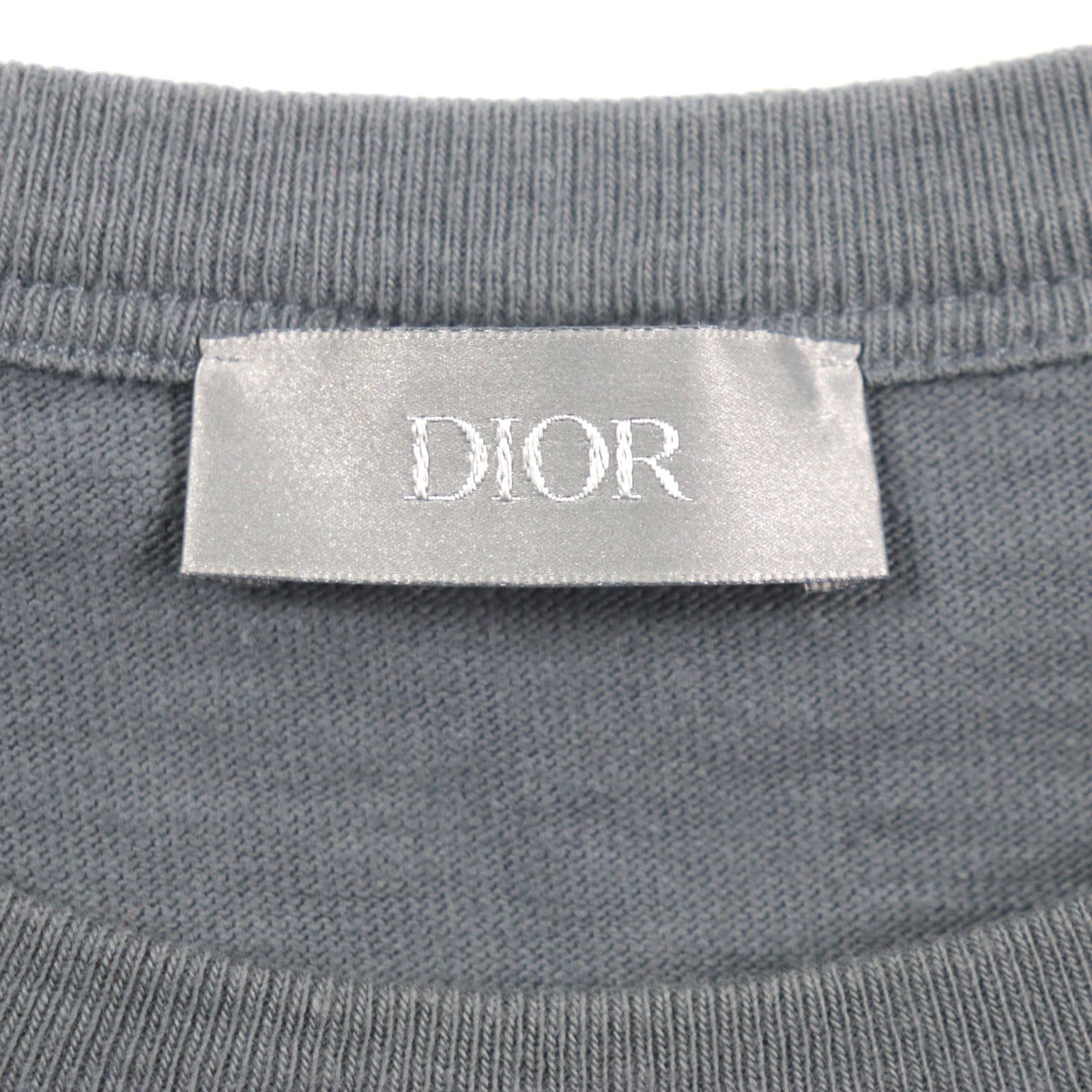 Great DIOR T-shirt Slub cotton jersey Short sleeve mens S 393J696A0849