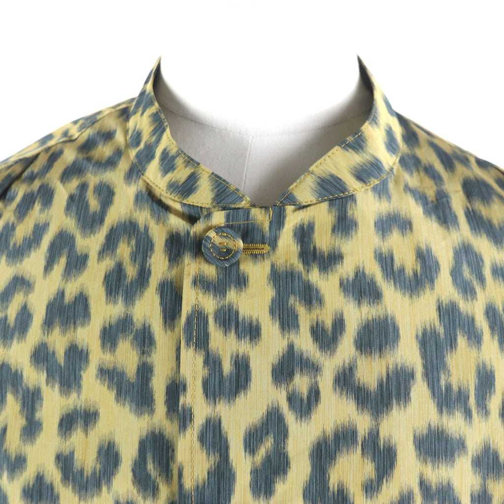 Pristine DIOR poncho Leopard 2WAY shirt jacket polyester mens 46 243C425A5646