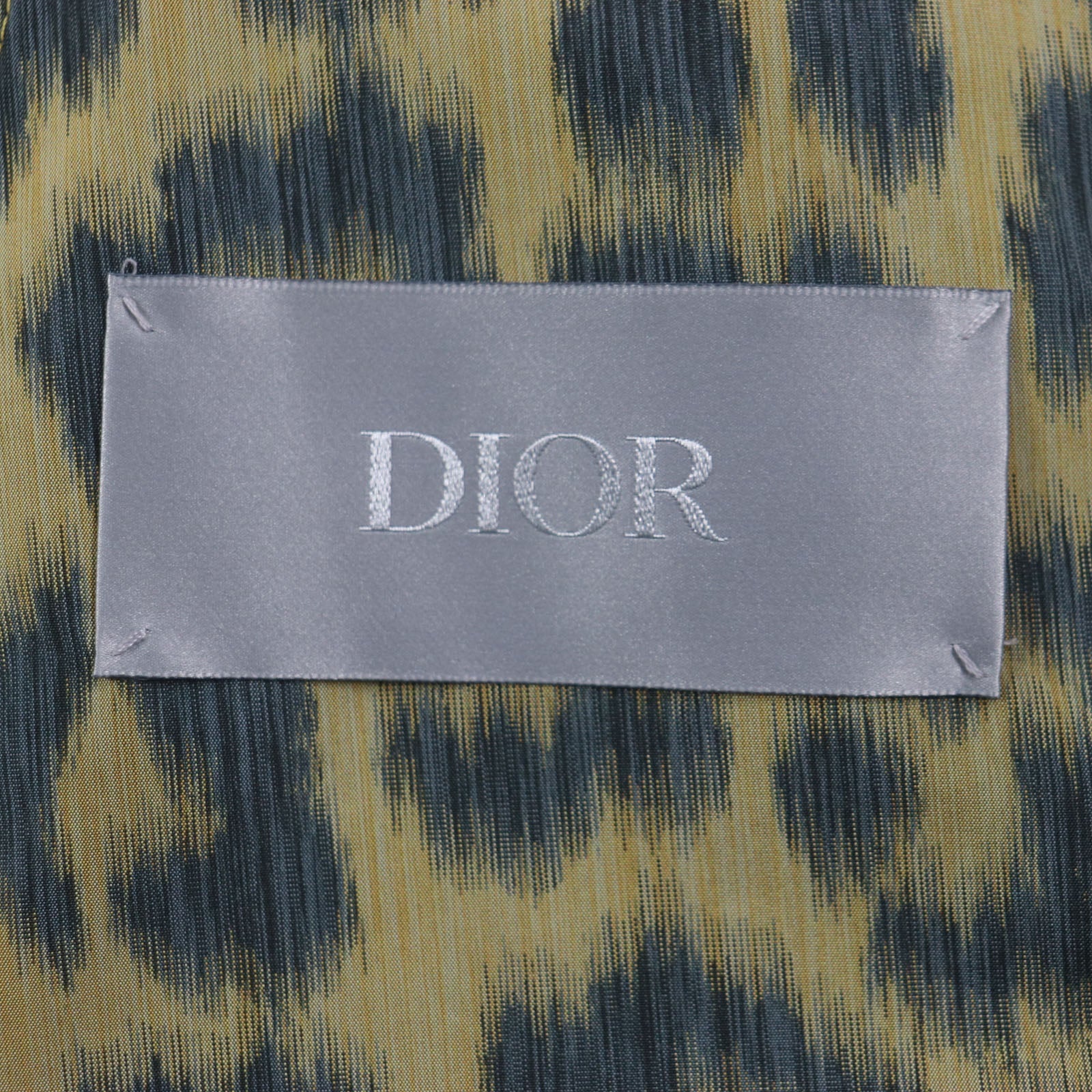 Pristine DIOR poncho Leopard 2WAY shirt jacket polyester mens 46 243C425A5646