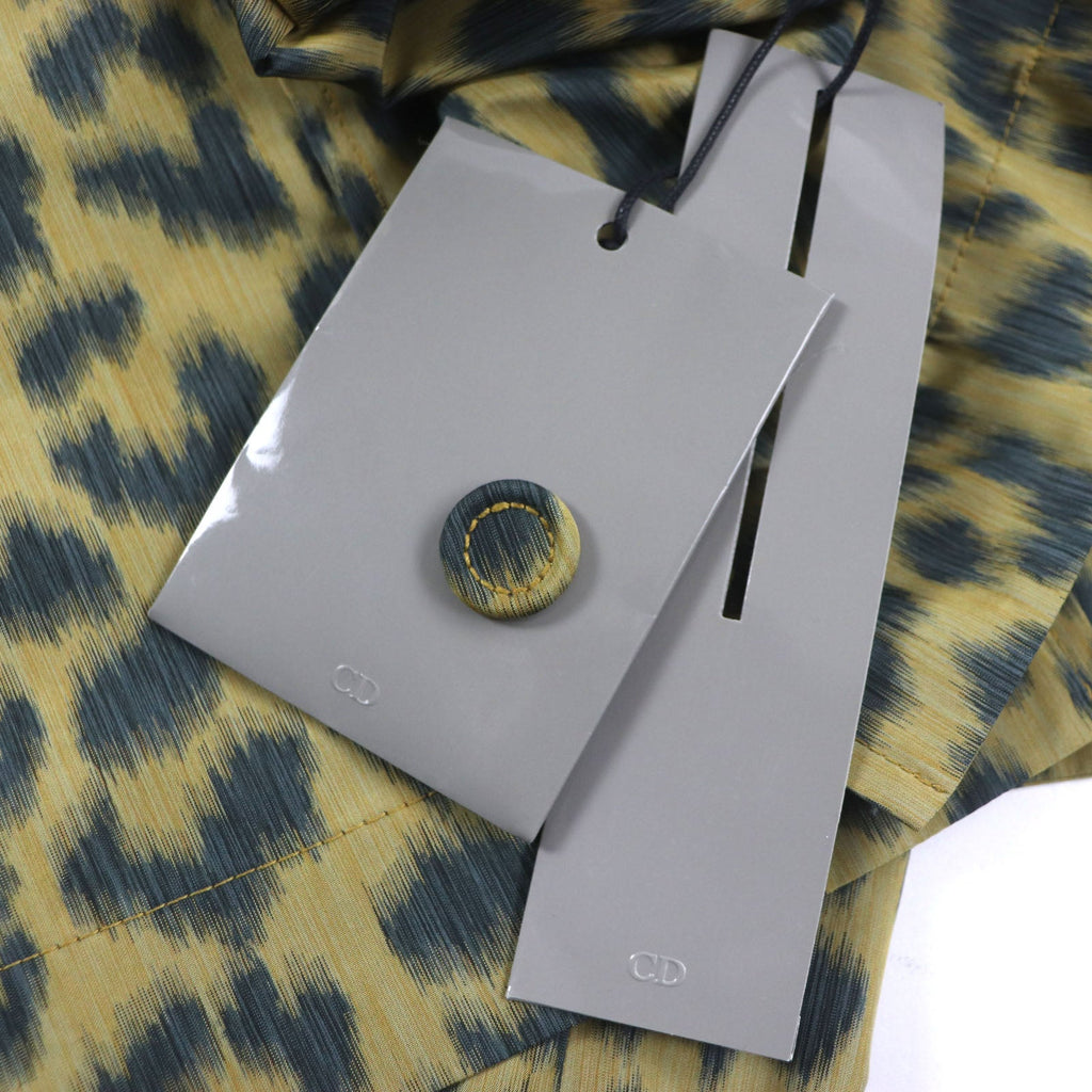 Pristine DIOR poncho Leopard 2WAY shirt jacket polyester mens 46 243C425A5646
