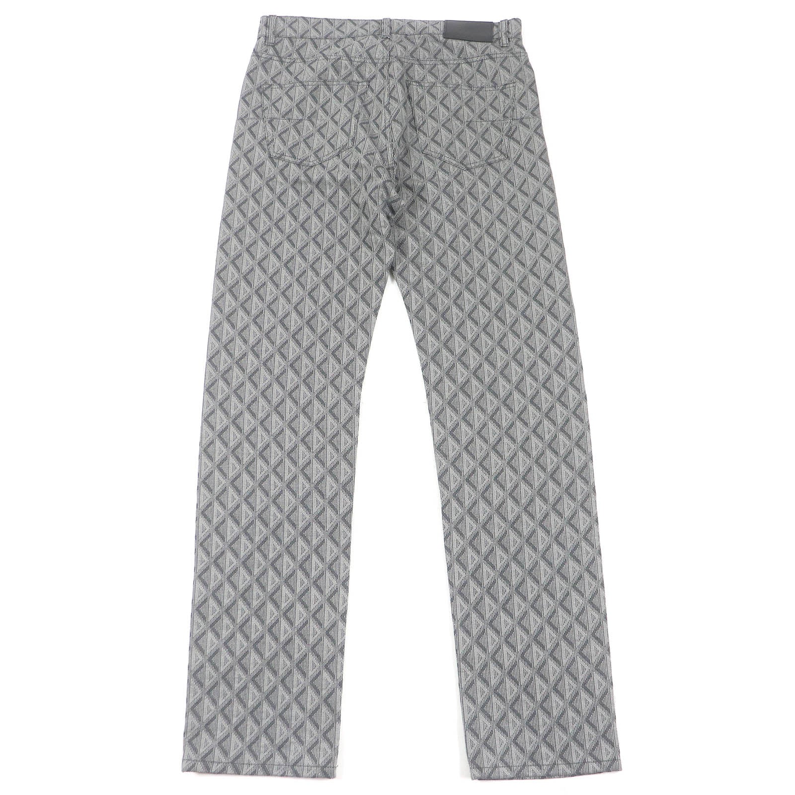 Excellent DIOR Denim pants CD Diamond All-Over Logo Button Fly Jeans mens 31