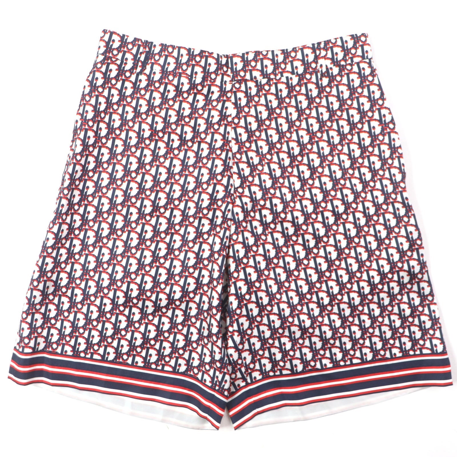 Excellent DIOR Shorts Oblique pixel Bermuda shorts silk mens 48 013C121A4751