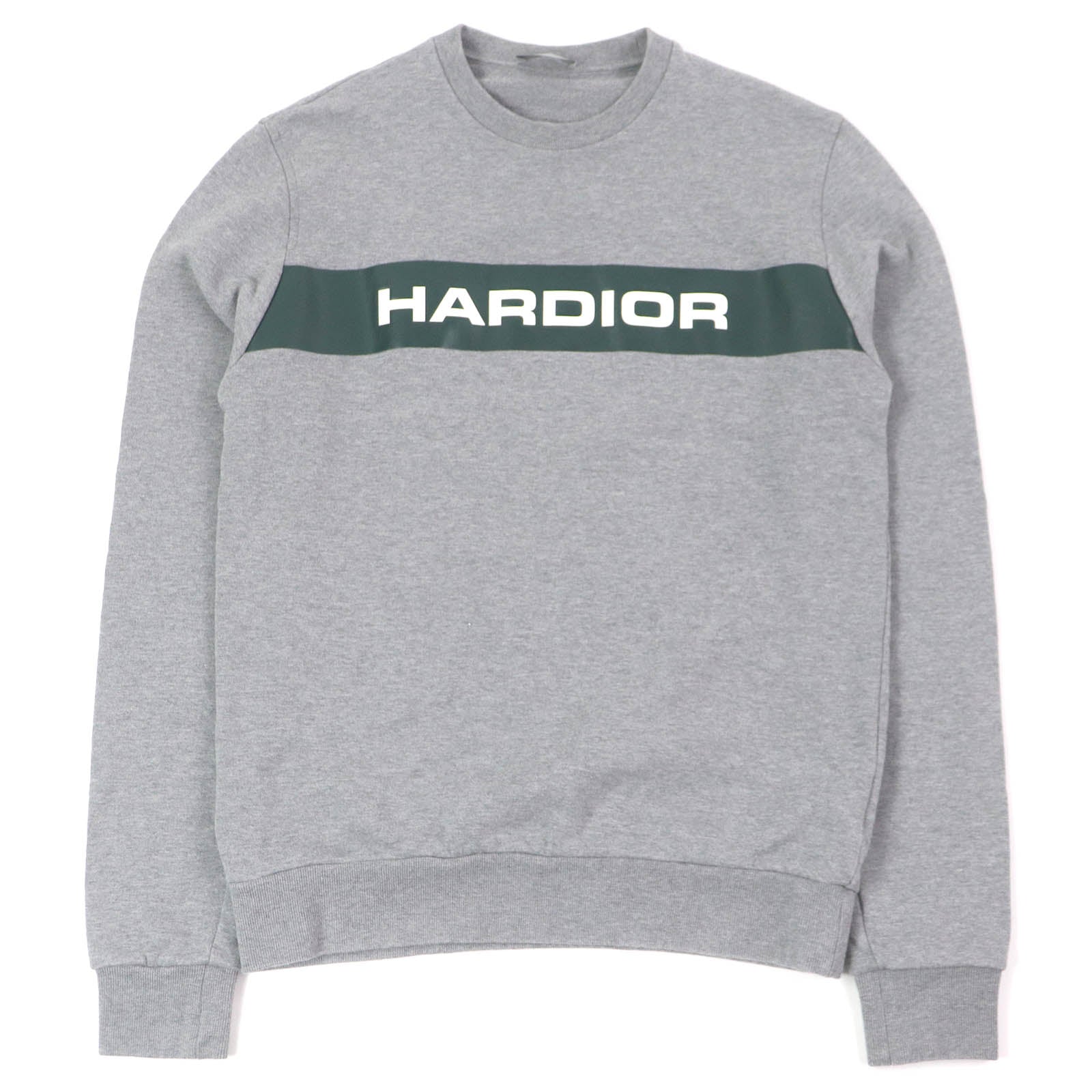 Great Dior HOMME sweat HARDIOR logo crew neck gray cotton mens XS 733J602I1664