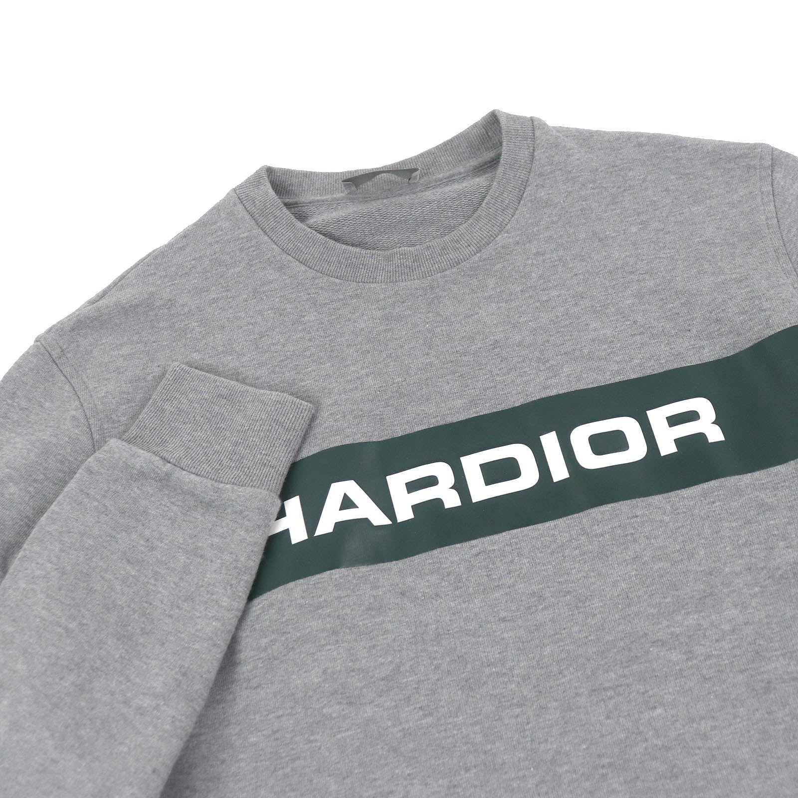 Great Dior HOMME sweat HARDIOR logo crew neck gray cotton mens XS 733J602I1664