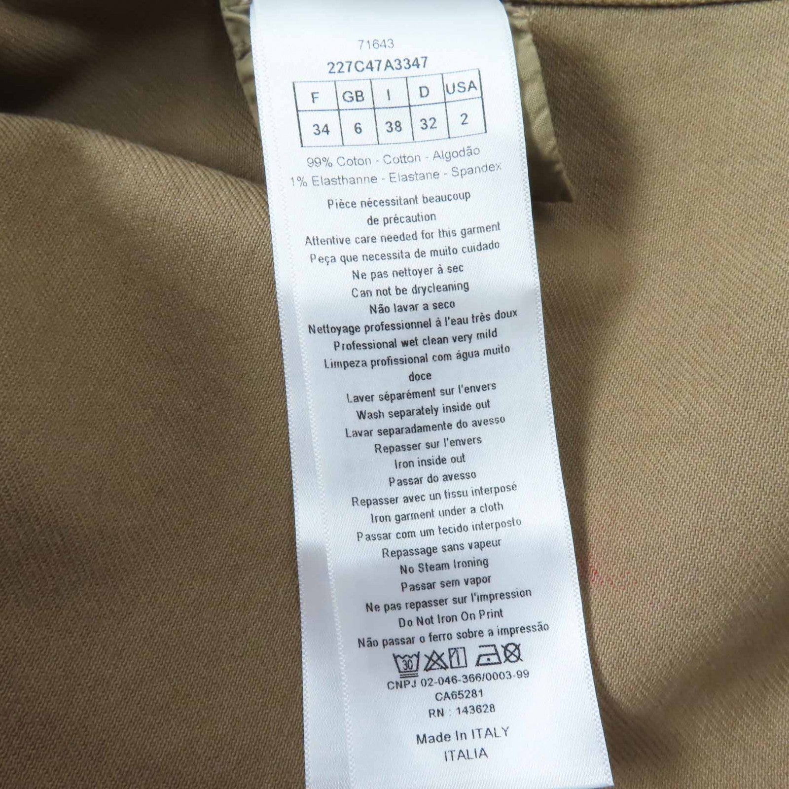 Great Christian Dior Jacket BEE embroidery,military jacket Women 38 227C47A3347