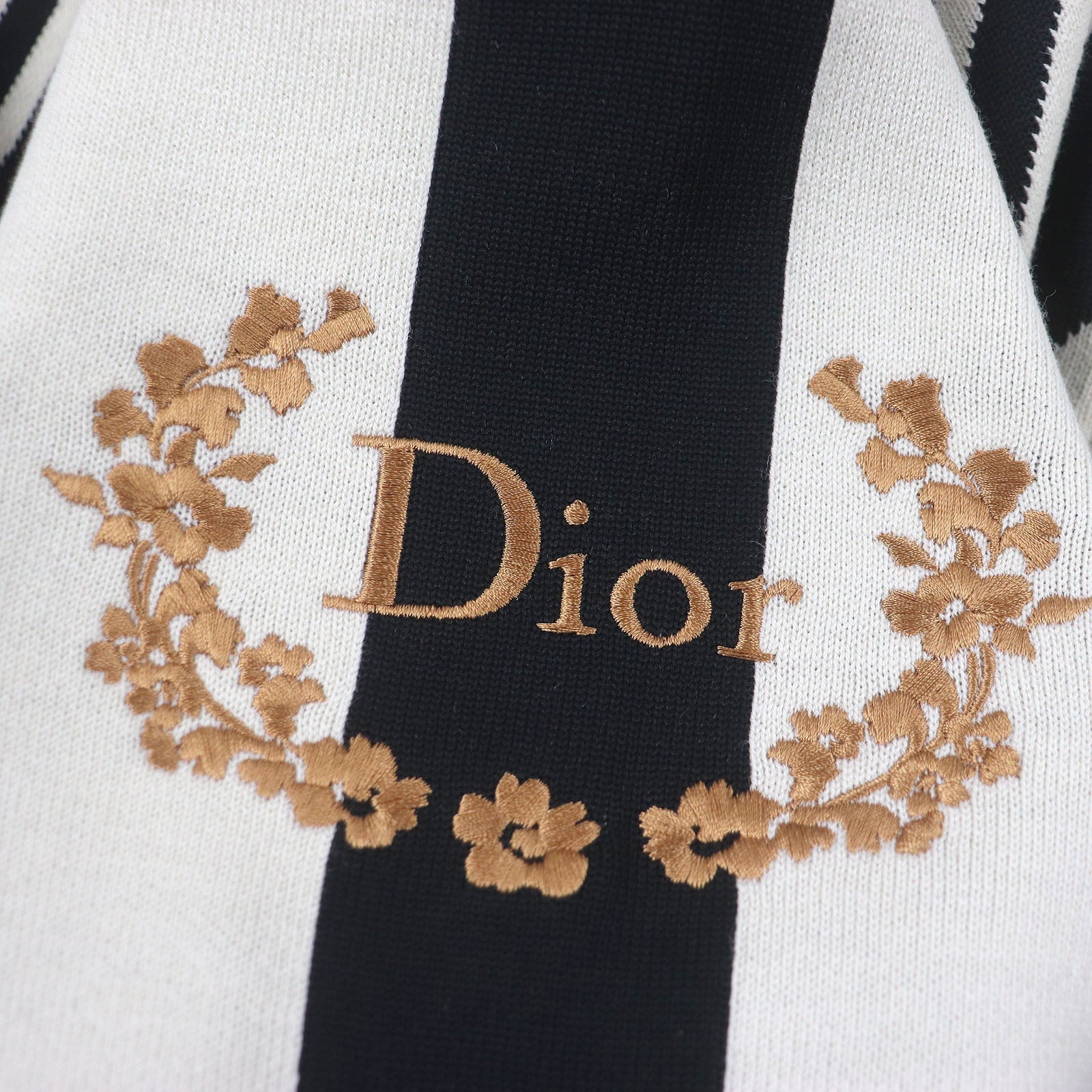 Excellent DIOR knit High Color CD Diamond Ivory wool mens XXL 313M649AT476