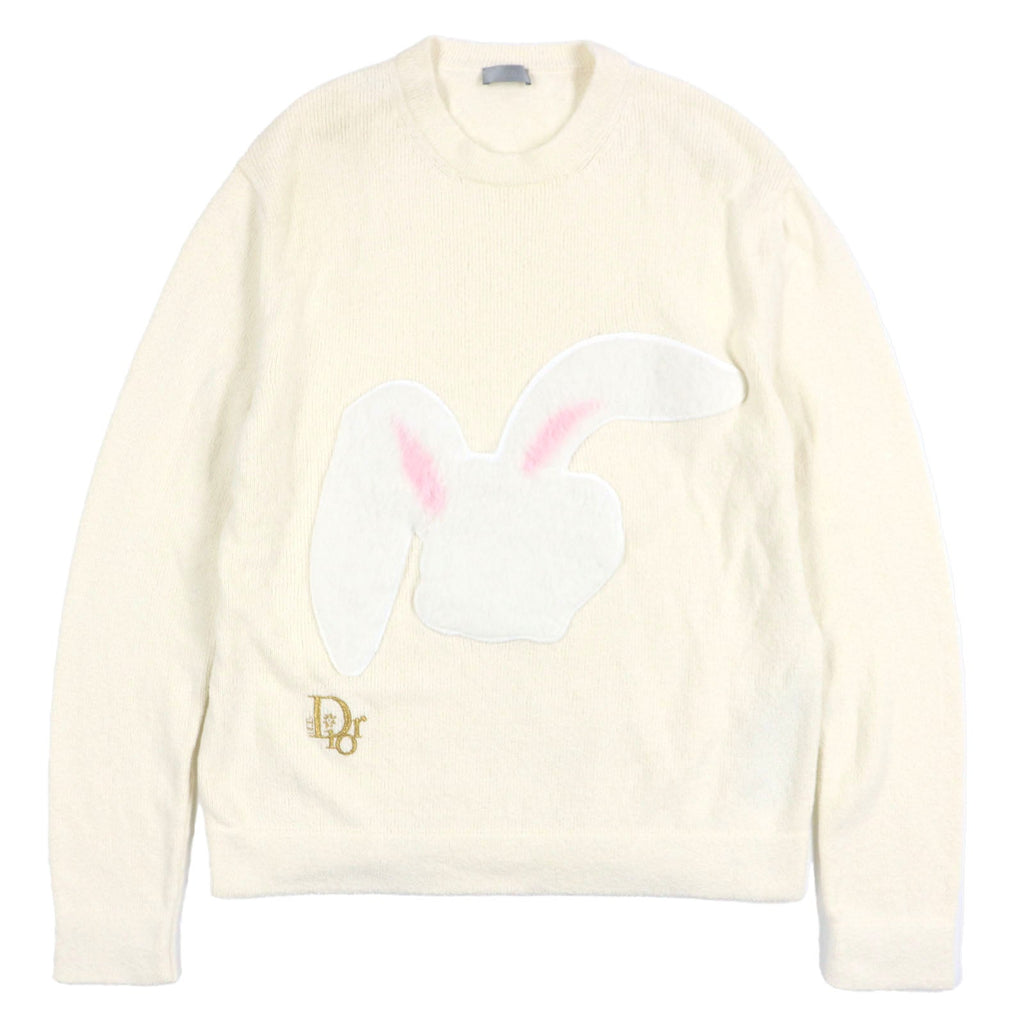 Excellent DIOR sweater ERL Ivory cotton mens M 313M657AT498