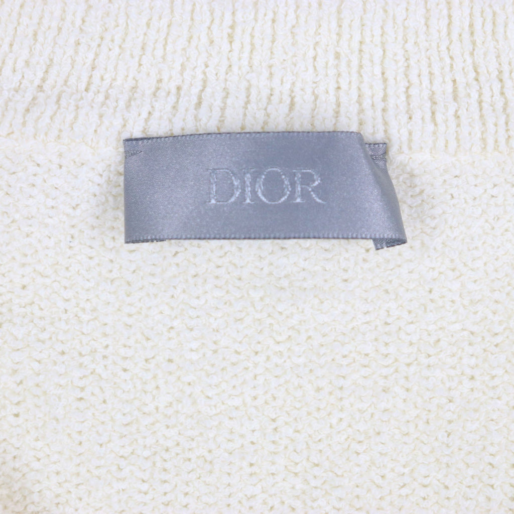 Excellent DIOR sweater ERL Ivory cotton mens M 313M657AT498