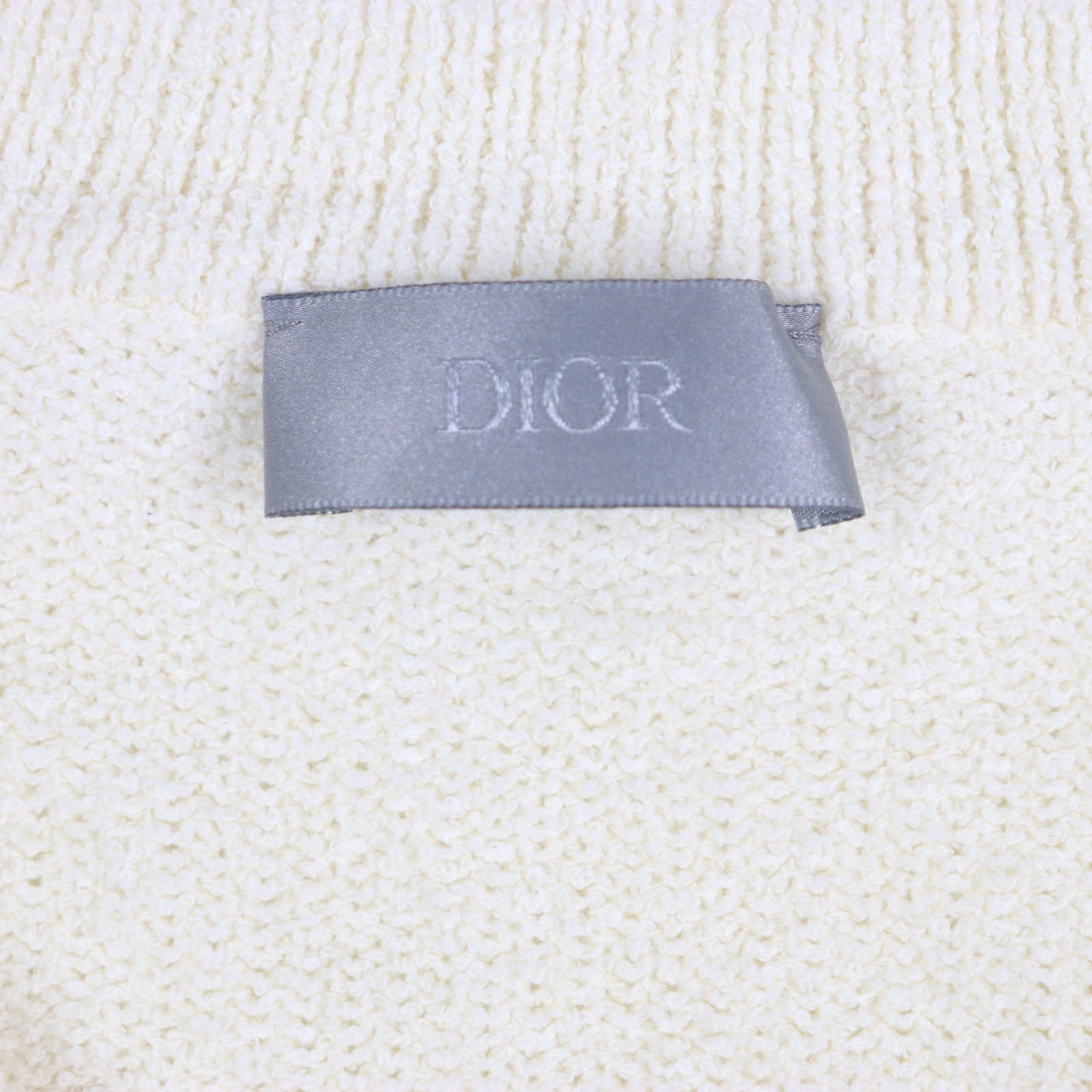 Excellent DIOR sweater ERL Ivory cotton mens M 313M657AT498