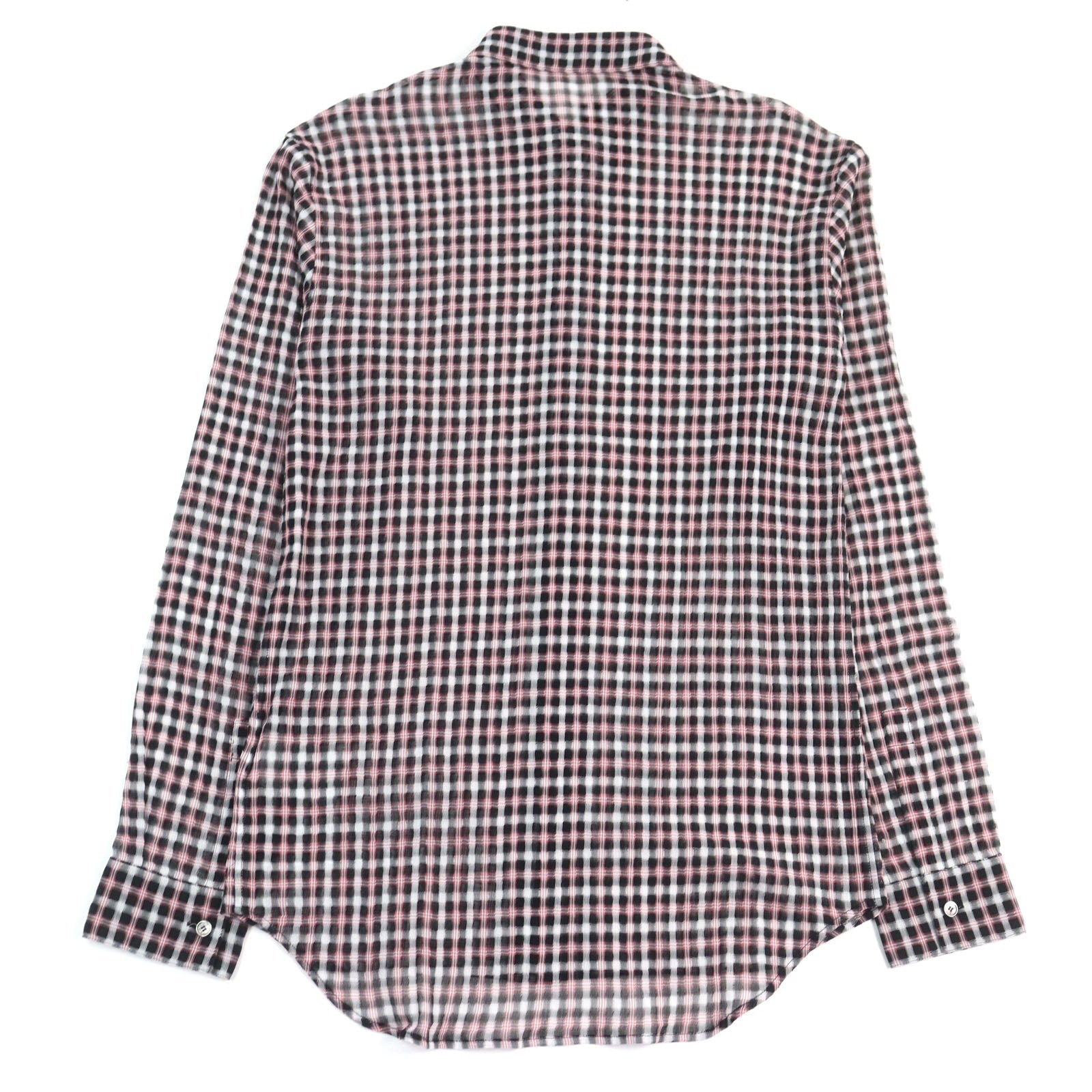 Excellent DIOR Long sleeve shirt pink black white cotton mens 38 293C516A5571