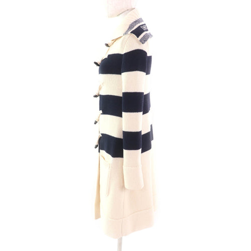 Christian Dior Duffel coat striped sailor collar knit 38 144M01AM318