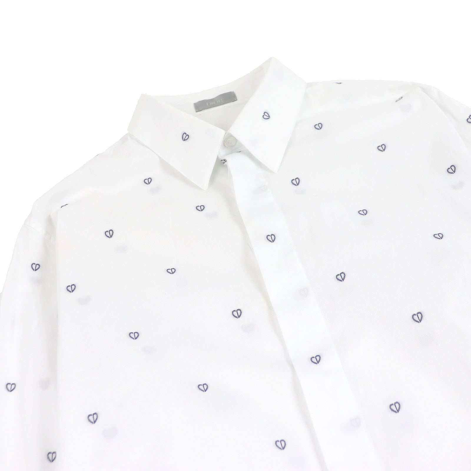 Very Good DIOR Long sleeve shirt CD logo all-over print oxford shirt white 40 013C502A5451
