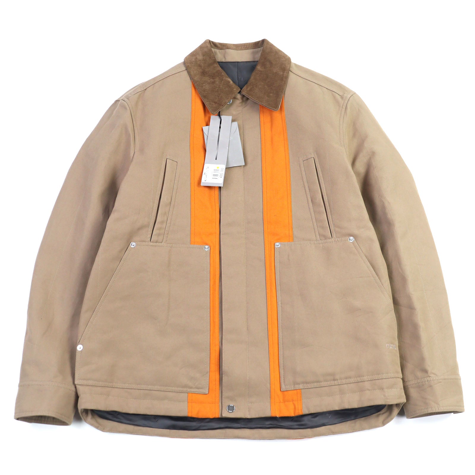 Excellent DIOR Jacket Logo embroidery, logo lining, leather color, cotton 44 293C404A5556