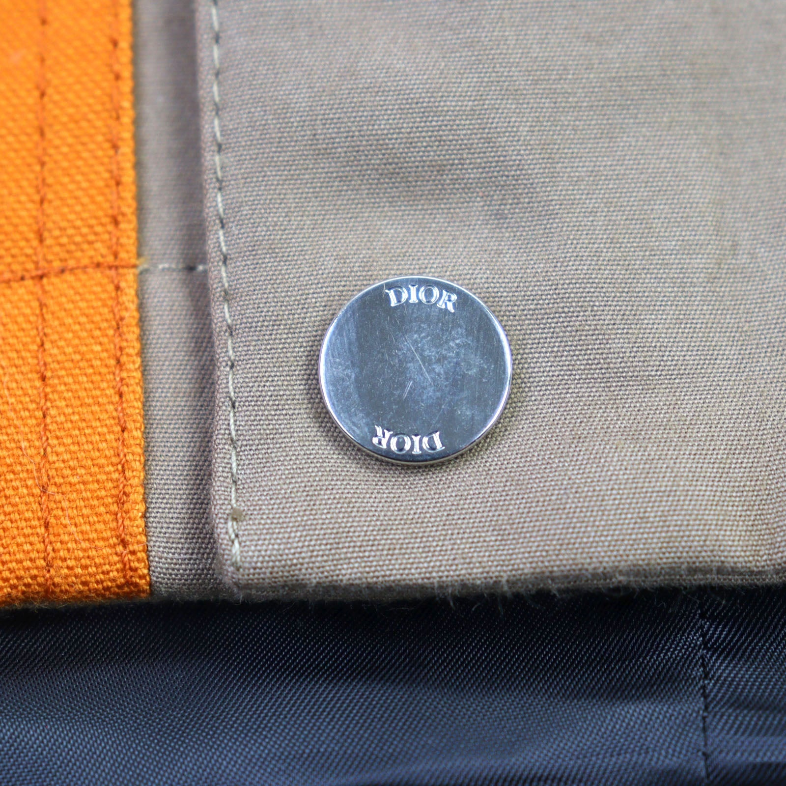 Excellent DIOR Jacket Logo embroidery, logo lining, leather color, cotton 44 293C404A5556
