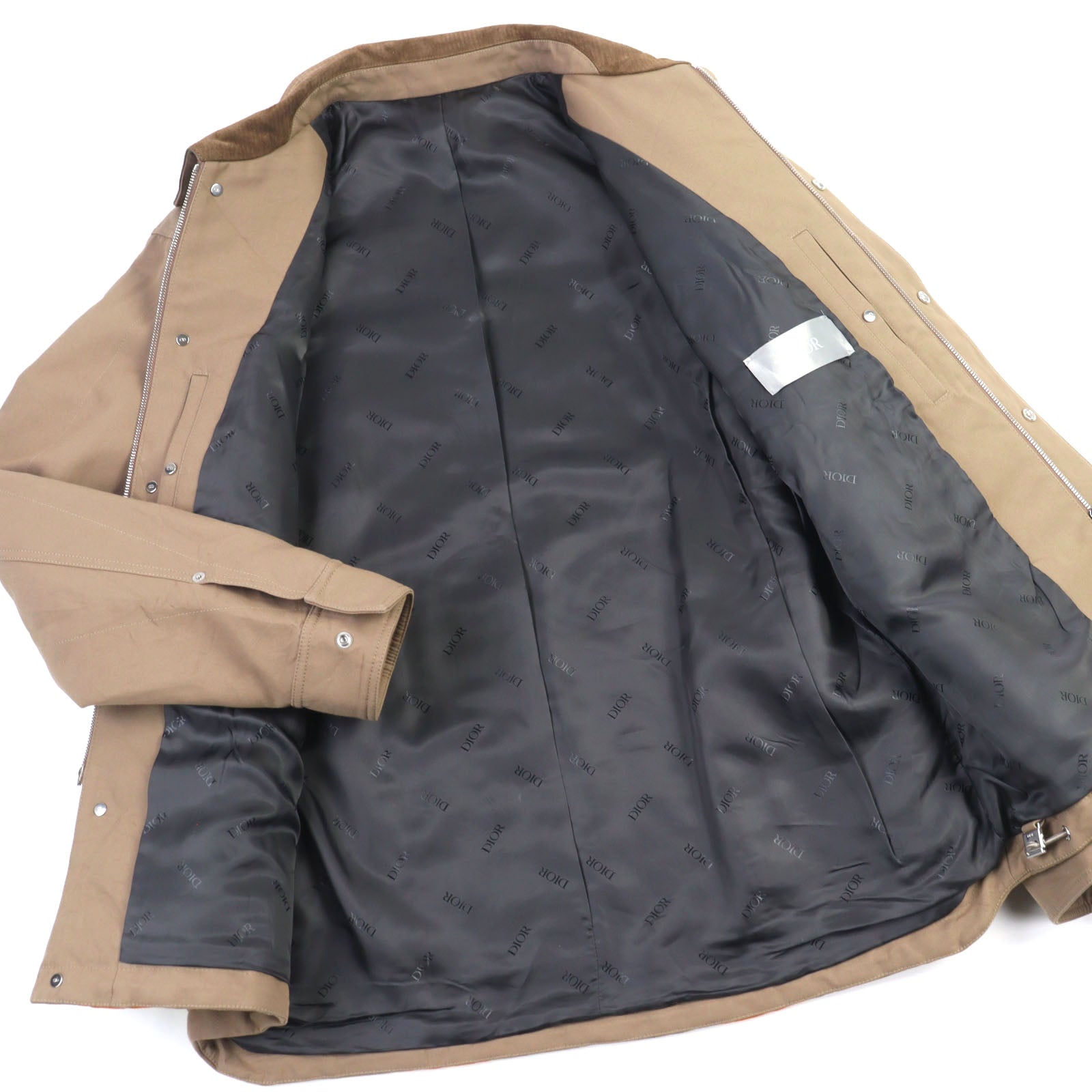 Excellent DIOR Jacket Logo embroidery, logo lining, leather color, cotton 44 293C404A5556