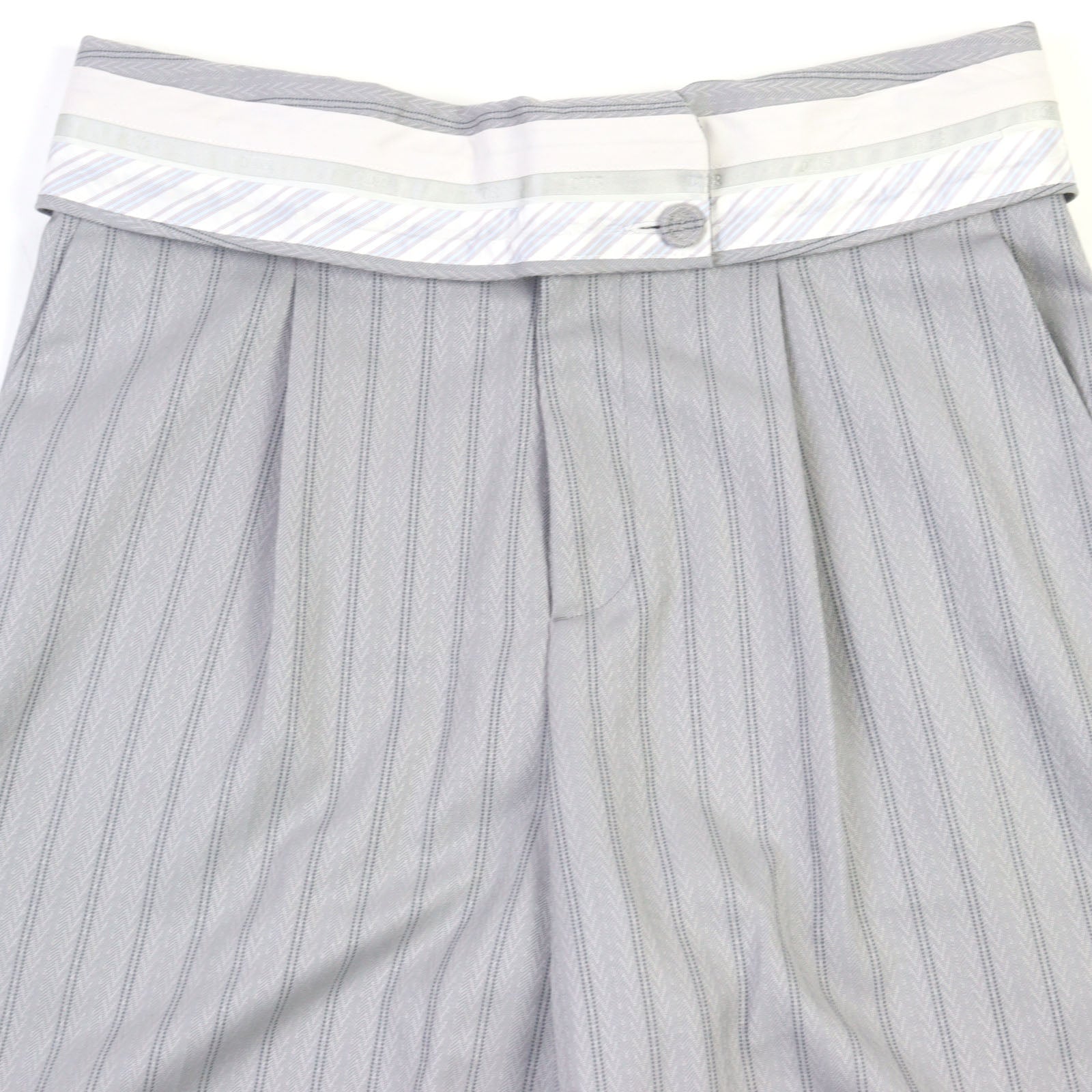 Excellent DIOR Shorts Couture Jacquard Covered Button High Waist 46 383C132A5718