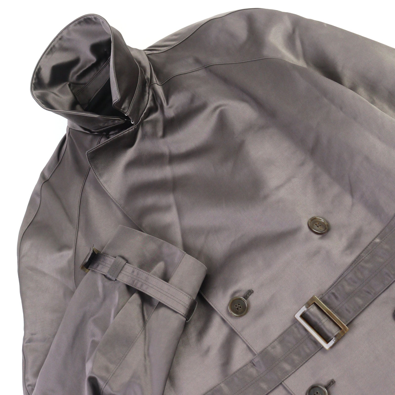 Excellent DIOR trench coat Technical cotton satin with logo button cotton 42 943C301A4698