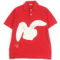 Excellent DIOR×ERL Short sleeve polo shirt Rabbit Red cotton mens XS 313M831AT498