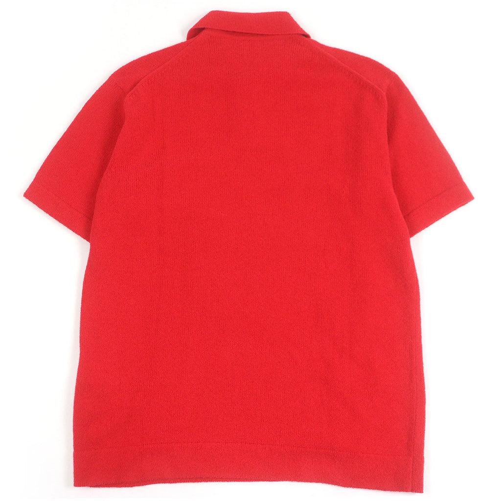 Excellent DIOR×ERL Short sleeve polo shirt Rabbit Red cotton mens XS 313M831AT498