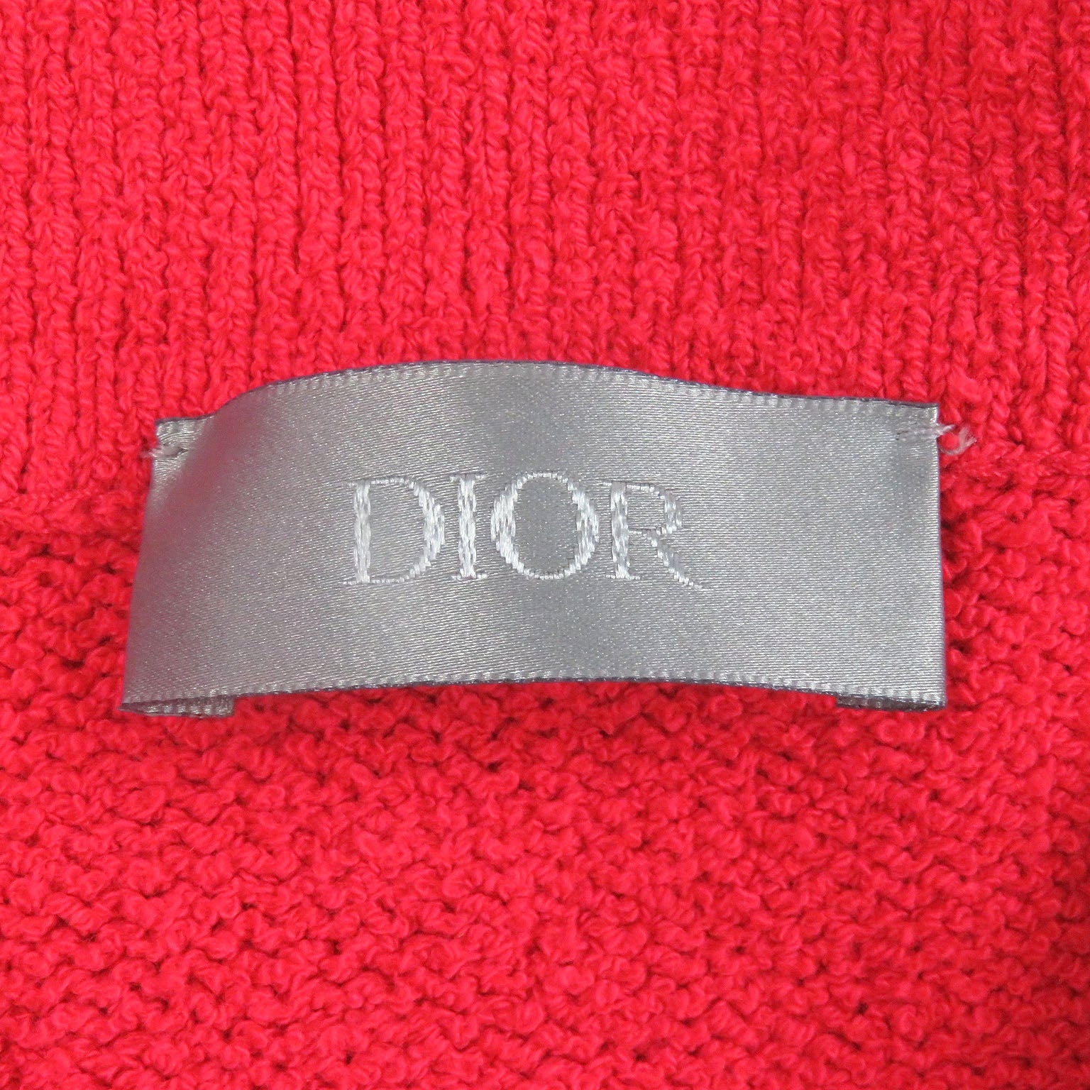 Excellent DIOR×ERL Short sleeve polo shirt Rabbit Red cotton mens XS 313M831AT498