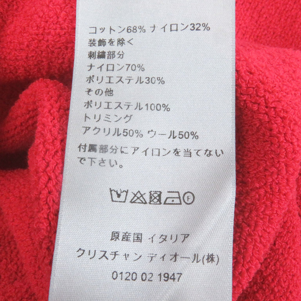 Excellent DIOR×ERL Short sleeve polo shirt Rabbit Red cotton mens XS 313M831AT498