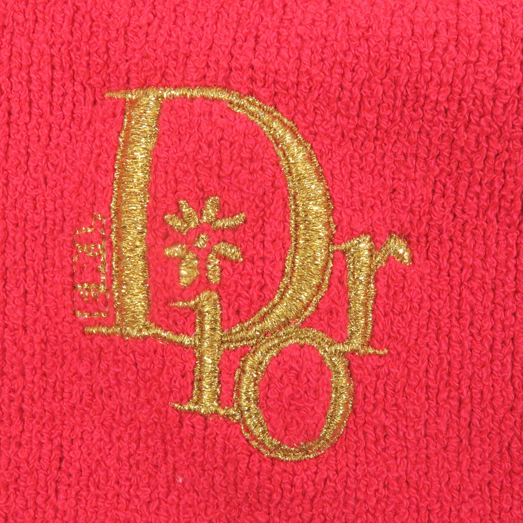 Excellent DIOR×ERL Short sleeve polo shirt Rabbit Red cotton mens XS 313M831AT498