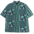 Excellent DIOR Short sleeve shirt Green black cotton mens 40 293C517A5679