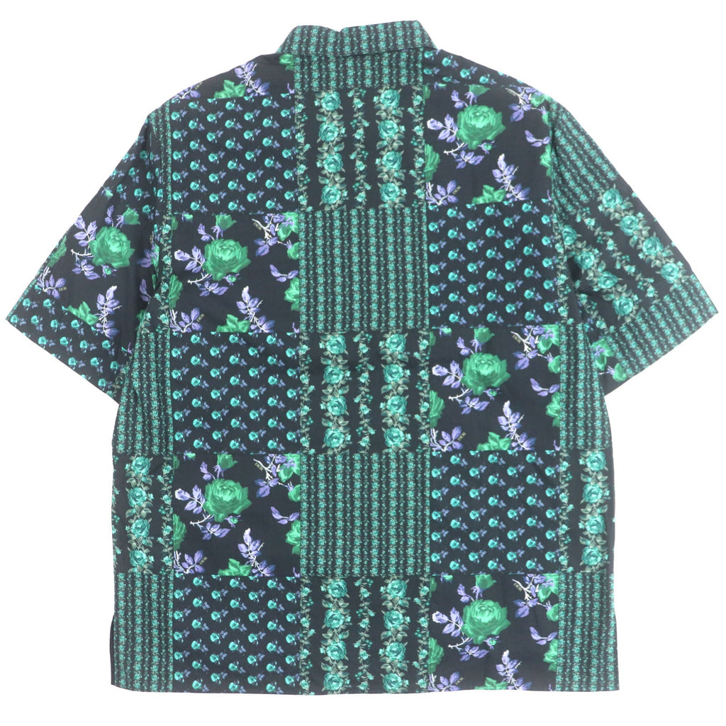 Excellent DIOR Short sleeve shirt Green black cotton mens 40 293C517A5679