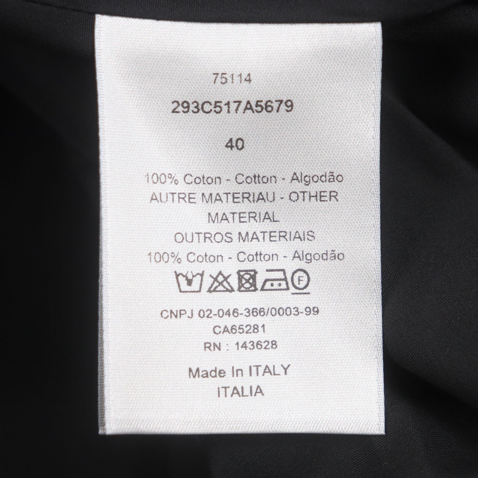 Excellent DIOR Short sleeve shirt Green black cotton mens 40 293C517A5679
