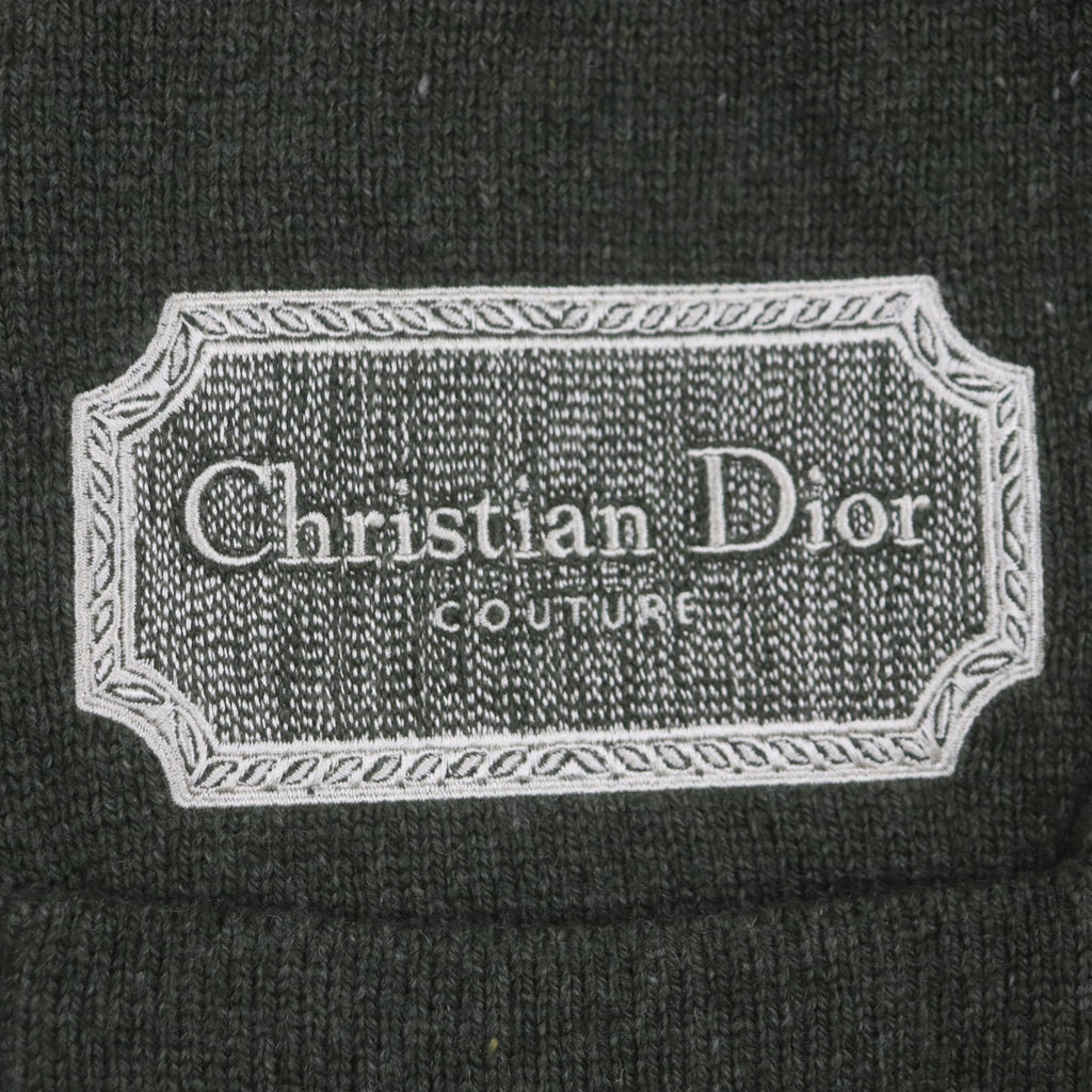 Pristine DIOR cardigan khaki cashmere mens M 243M230AT474