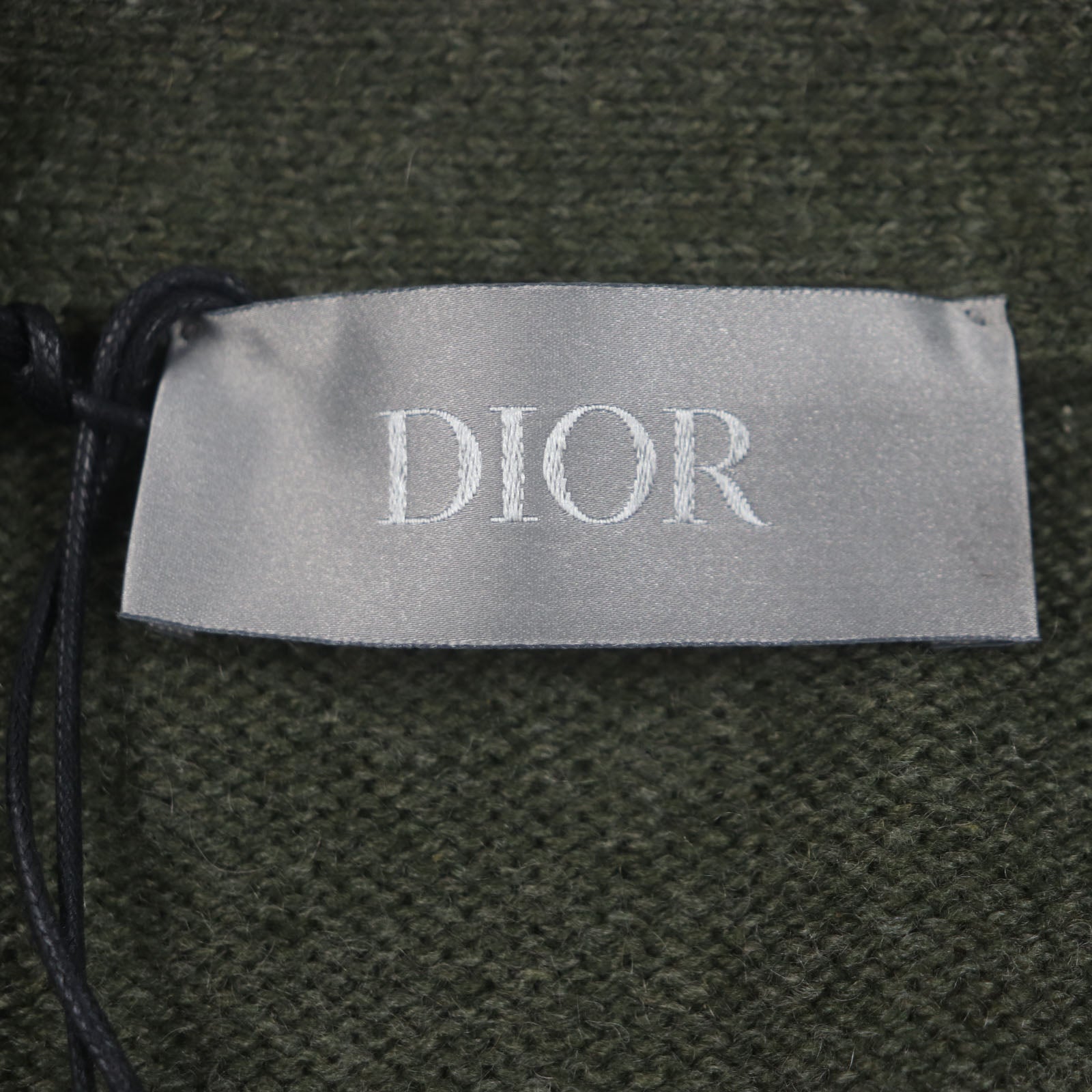 Pristine DIOR cardigan khaki cashmere mens M 243M230AT474