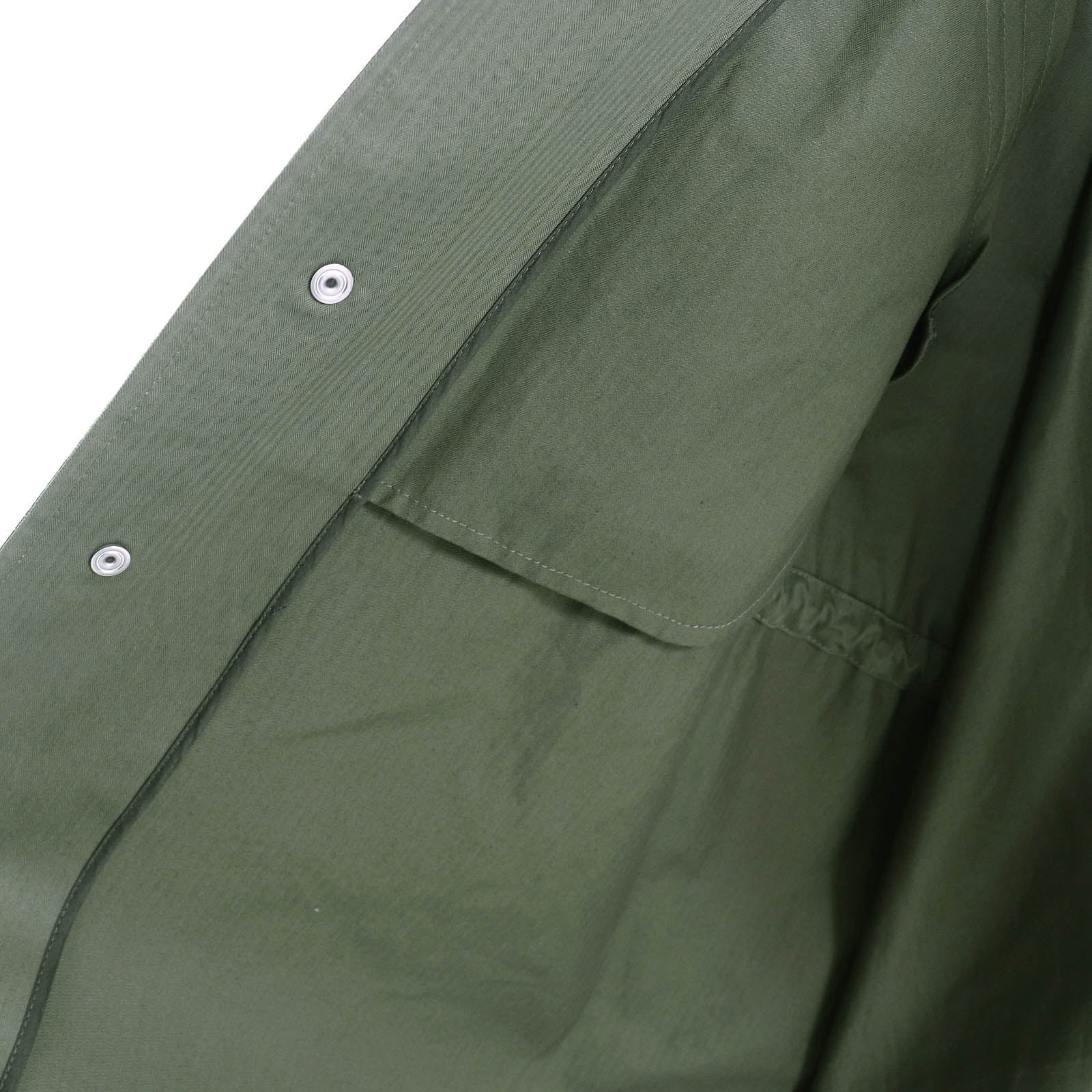 Great Christian Dior Bee Embroidered Hooded Military Cape Coat khaki XS