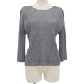 Excellent PLEATS PLEASE tops gray polyester Women 3 PP01-JK112
