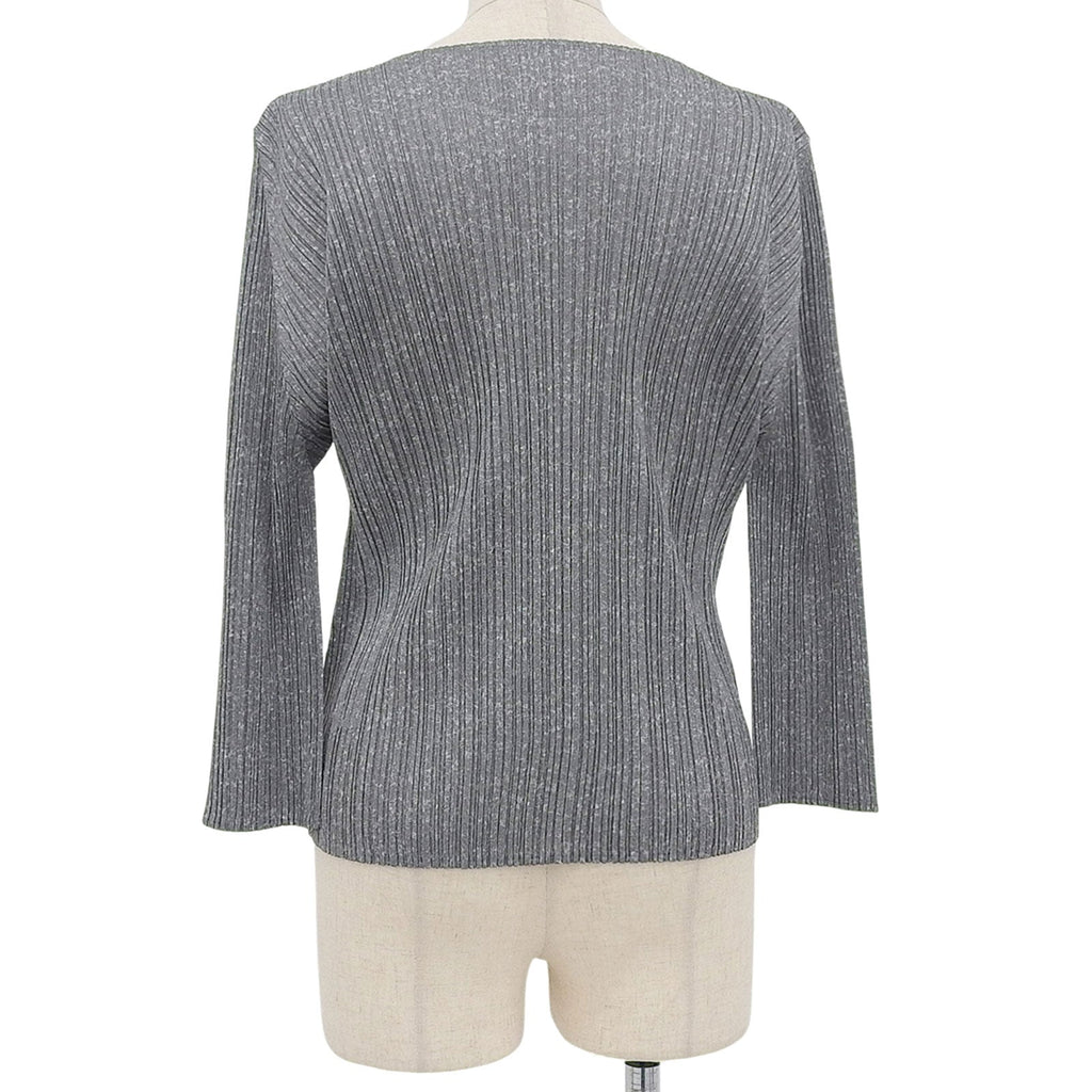 Excellent PLEATS PLEASE tops gray polyester Women 3 PP01-JK112
