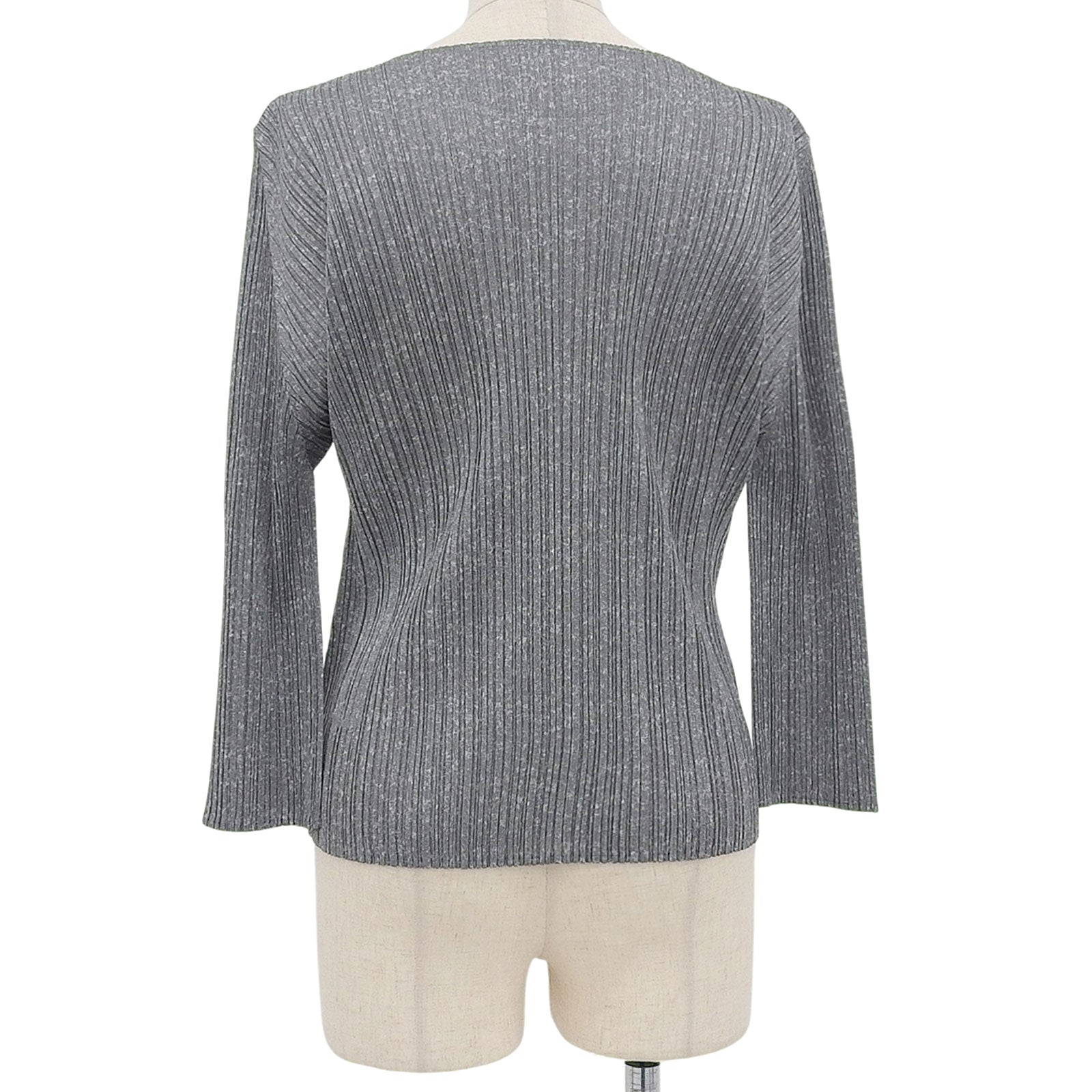 Excellent PLEATS PLEASE tops gray polyester Women 3 PP01-JK112